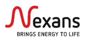 Logo do fabricante Nexans, parceiro tecnológico da Descarbonize