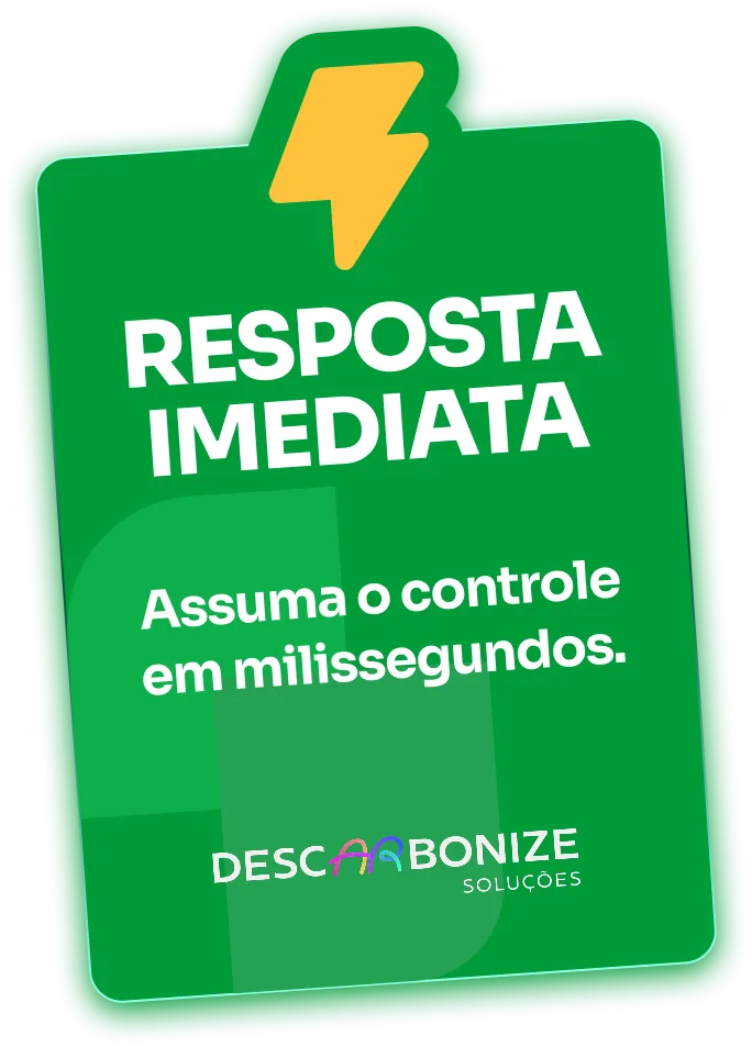 Resposta Imediata. Assuma o controle em milissegundos.